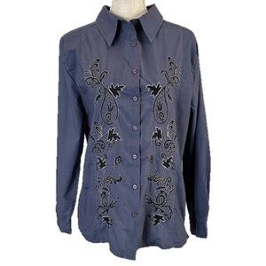 COLLECTIONS Western Vibe Embroidered Shirt - Large